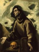 El Greco Saint Francis Receiving the Stigmata painting